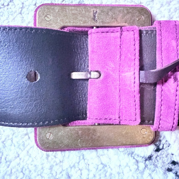 Ysl Vintage Suede Belt much beautiful in person S/M main image 4